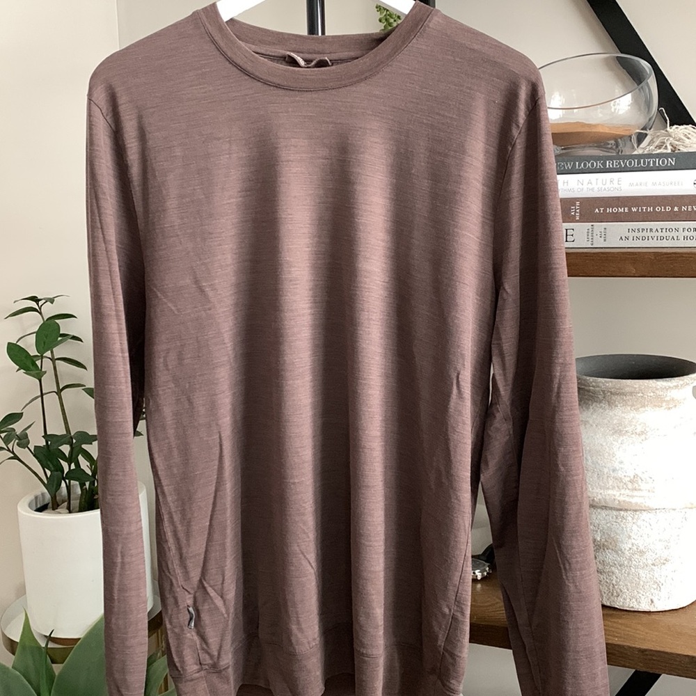 Icebreaker Merino Brown Long Sleeve Baselayer